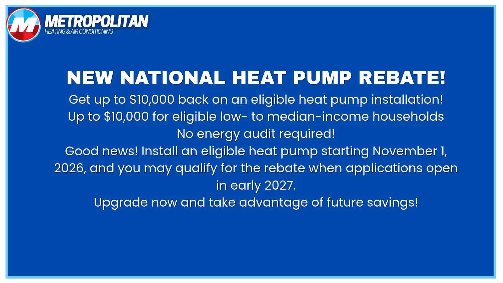 New National Heat Pump Rebate